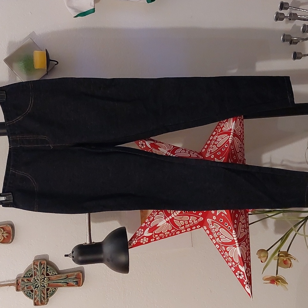NWOT Dark wash jean type leggings
